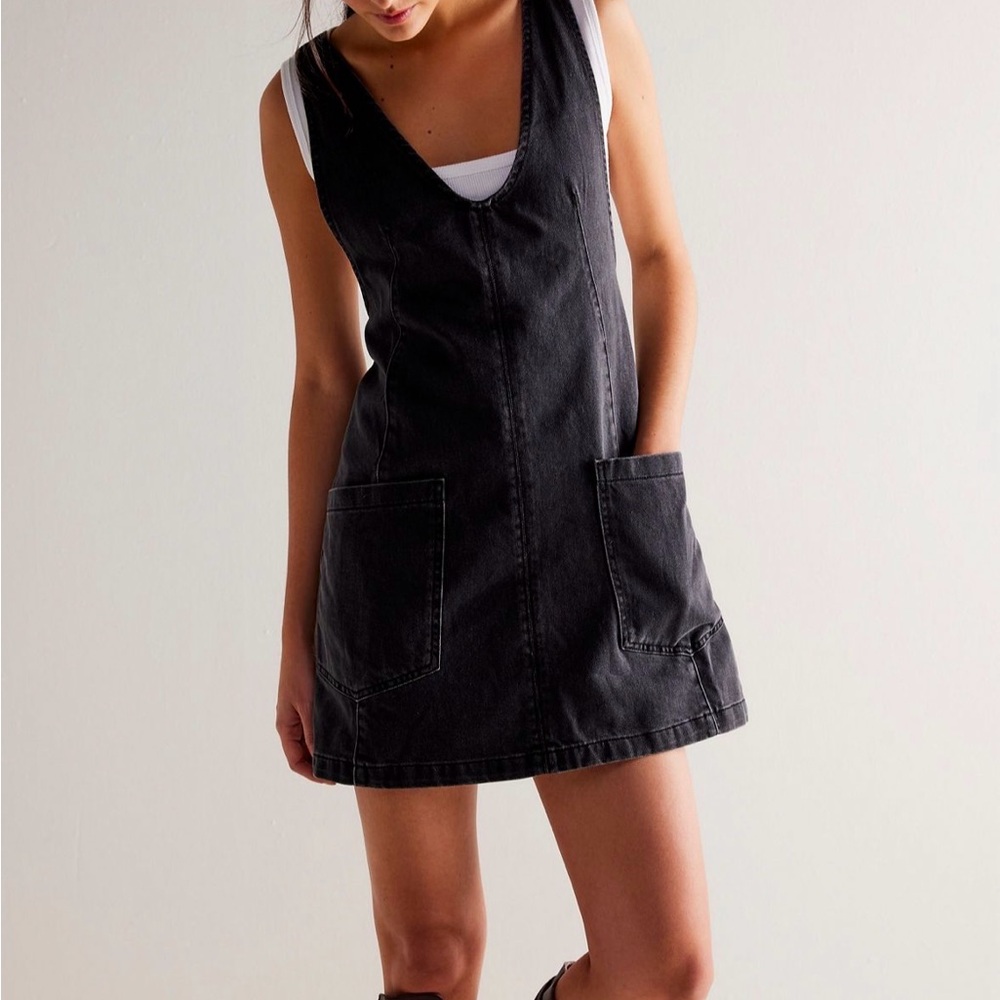 We The Free Charcoal Denim Top